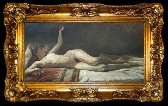 framed  Lovis Corinth Ruhender weiblicher Akt, ta009-2